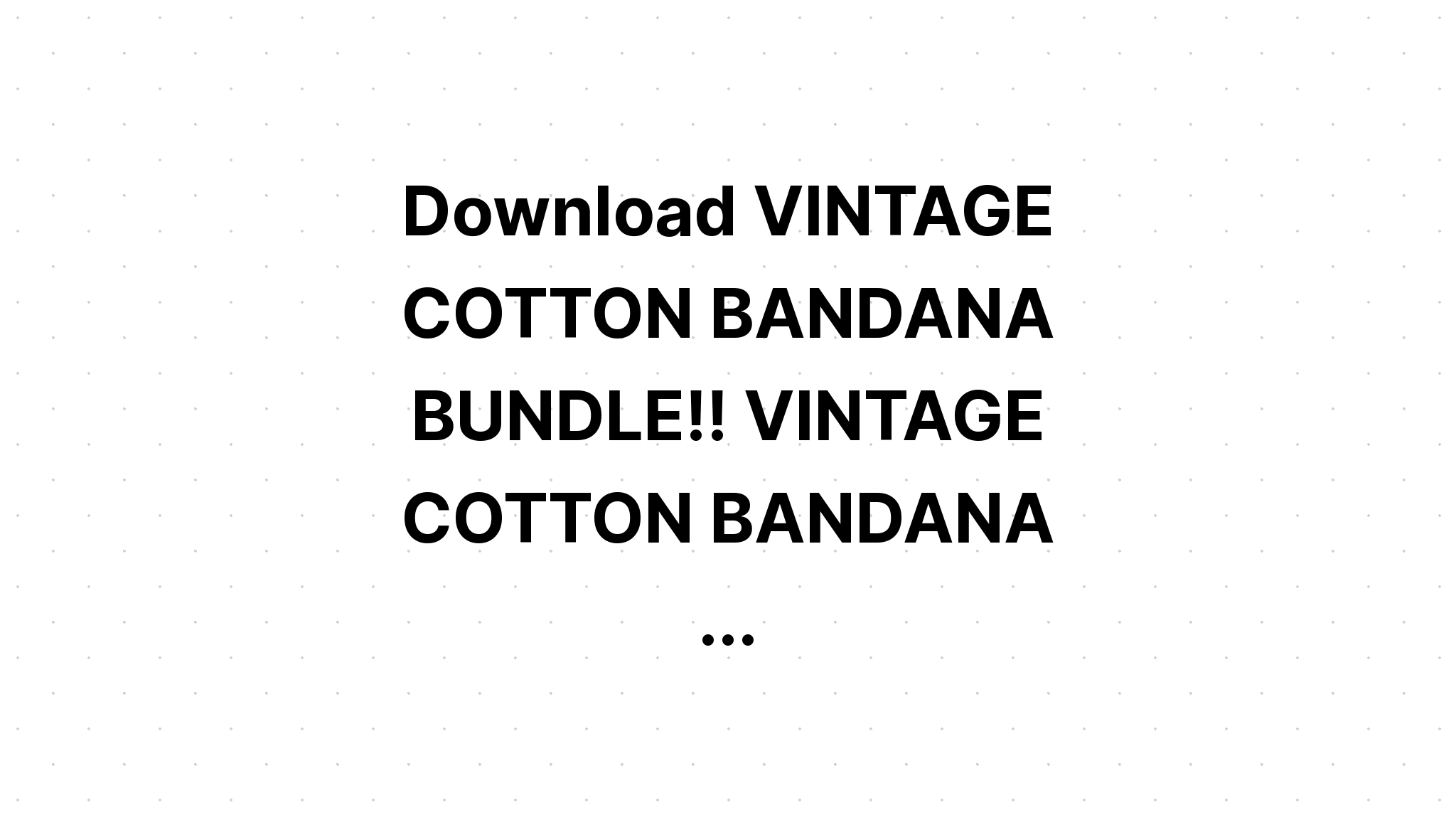 Download Bandana Line Red Bundle SVG File